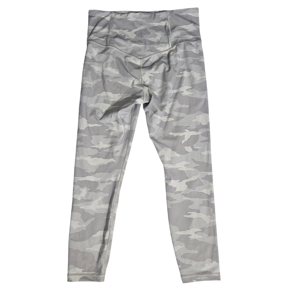 Athleta Elation 7/8 Tight Grey White Camo High Rise Leggings Size M